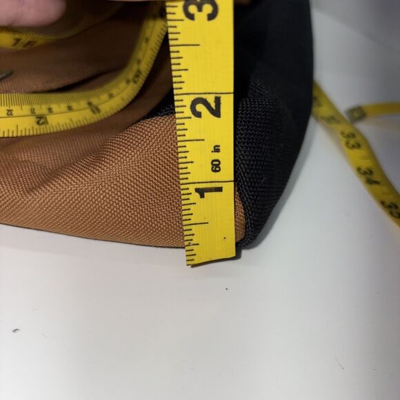 Carhartt Crossbody Bag Brown Black Two Tone Wide Strap Snap Closure Messenger - Picture 10 of 10